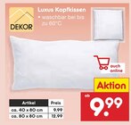 Aktuelles Luxus Kopfkissen Angebot bei Netto Marken-Discount in Stuttgart ab 9,99 €
