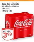 Aktuelle Coca Cola Angebote bei GLOBUS in Koblenz Aktuelles Limonade Angebot bei GLOBUS in Koblenz ab 3,99 €