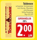 schweizer Schokolade mit Honig, Mandeln und Nougat von Toblerone im aktuellen EDEKA Prospekt für 2,00 €