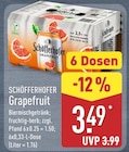 Grapefruit im Angebot bei ALDI Nord in Falkensee Grapefruit Angebote von Schöfferhofer bei ALDI Nord Falkensee für 3,49 €