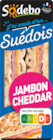 SANDWICH SUÉDOIS JAMBON CHEDDAR SODEBO - SODEBO en promo chez Auchan Hypermarché SANDWICH SUÉDOIS JAMBON CHEDDAR SODEBO - SODEBO dans le catalogue Auchan Hypermarché