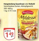 Mildessa Sauerkraut Angebote von Hengstenberg bei GLOBUS Neubrandenburg für 1,49 €
