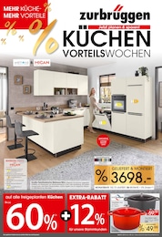 Zurbrüggen Prospekt "KÜCHEN VORTEILSWOCHEN", 22 Seiten, 24.10.2026 - 24.10.2026 Aktueller Zurbrüggen Prospekt, "KÜCHEN VORTEILSWOCHEN", mit Angeboten der Woche, gültig von 24.10.2026 bis 24.10.2026