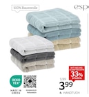 Frottier-Serie „Check“ Gästetuch-Set im XXXLutz Möbelhäuser Prospekt Frottier-Serie „Check“ Gästetuch-Set von Esposa im aktuellen XXXLutz Möbelhäuser Prospekt für 2,99 €