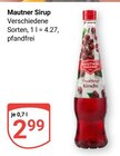 sirup Angebote von Mautner bei GLOBUS Neustadt für 2,99 €