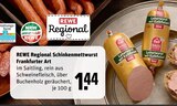 Schinkenmettwurst Frankfurter Art Angebote von REWE Regional bei REWE Recklinghausen für 1,44 €