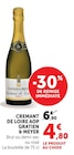 Crémant de Loire AOP - Gratien & Meyer en promo chez Super U Joué-lès-Tours à 4,80 €