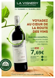 Prospectus La Vignery à Trappes, "Voyagez au coeur de la route des vins", 8 pages, 16/03/2023 - 10/04/2023
