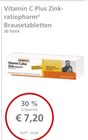 Vitamin C Plus Zink Brausetabletten bei LINDA Premiumapotheke im Prospekt "" für 7,20 €