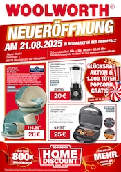 Aktueller Woolworth Kaufhäuser Prospekt in Neumarkt und Umgebung, "NEUERÖFFNUNG IN NEUMARKT IN DER OBERPFALZ" mit 8 Seiten, 21.08.2025 - 21.08.2025
