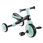 Tricycle Globber Learning trike 2 en 1 Menthe et Noir en promo chez Fnac Villeneuve-d'Ascq à 45,99 €