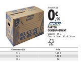 Carton déménagement - MOTTEZ en promo chez E.Leclerc Carton déménagement - MOTTEZ dans le catalogue E.Leclerc
