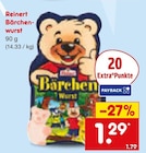 Bärchenwurst im Angebot bei Netto Marken-Discount in Mainz Bärchenwurst Angebote von Reinert bei Netto Marken-Discount Mainz für 1,29 €