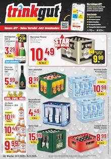 Warsteiner im aktuellen Trinkgut Prospekt (Krefeld) Warsteiner im Trinkgut Prospekt "Aktuelle Angebote" mit 6 Seiten (Krefeld)