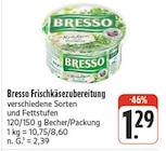 Frischkäsezubereitung bei nah und gut im Burglauer Prospekt für 1,29 €