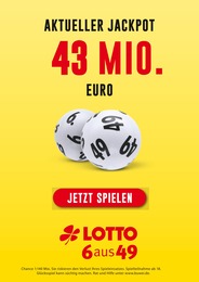 LOTTO Hessen Prospekt für Gießen: "Aktueller Jackpot rund 43 Mio. €", 1 Seite, 21.09.2023 - 23.09.2023