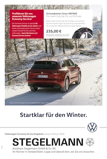 Aktueller Volkswagen Prospekt "Startklar für den Winter" Aktueller Volkswagen Prospekt