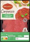 Carpaccio pesto rouge ou tomates séchées et poivrons grillés - BIGARD à 3,59 € dans le catalogue Géant Casino