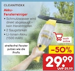 Akku-Fensterreiniger im Netto Marken-Discount Prospekt Akku-Fensterreiniger von CLEANmaxx im aktuellen Netto Marken-Discount Prospekt für 29,99 €