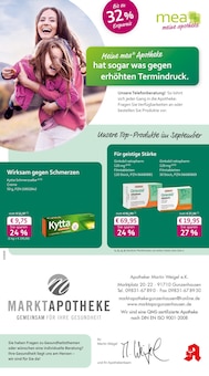 mea - meine apotheke Prospekt der KW 36 "Unsere September-Angebote" Aktueller mea - meine apotheke Prospekt "Unsere September-Angebote" Seite 1 von 4 Seiten