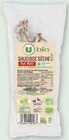Saucisse seche ou saucisson pur porc - U BIO en promo chez Super U Saucisse seche ou saucisson pur porc - U BIO dans le catalogue Super U