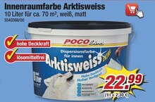Innenraumfarbe Arktisweiss bei POCO in Delmenhorst Innenraumfarbe Arktisweiss im Angebot bei POCO Delmenhorst für 22,99 €