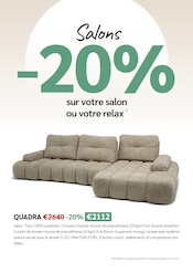 Promos Canapé dans le catalogue "2 semaines d'actions incroyables" de Crack Canapé en promo dans le catalogue Crack à la page 2