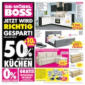 Aktueller SB Möbel Boss Prospekt mit Möbel, "JETZT WIRD RICHTIG GESPART!", Seite 1