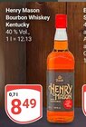 Bourbon Whiskey Kentucky im Angebot bei GLOBUS in Siegen Bourbon Whiskey Kentucky Angebote von Henry Mason bei GLOBUS Siegen für 8,49 €