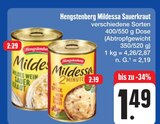 Aktuelles Mildessa Sauerkraut oder Mildessa 2 Minuten Angebot bei E center in Erlangen ab 1,49 €