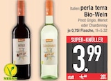 Italien perla terra Bio-Wein Pinot Grigio im EDEKA Prospekt Italien perla terra Bio-Wein Pinot Grigio von im aktuellen EDEKA Prospekt für 3,99 €