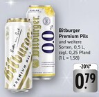 Premium Pils Angebote von Bitburger bei E center Bruchsal für 0,79 €
