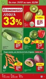 Prix et réduction Poivron dans le prospectus Aldi en cours Offre Poivron dans le catalogue Aldi du moment à la page 3
