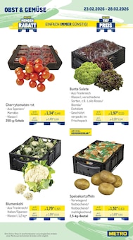 Tomaten im METRO Prospekt "Wochenangebote SCO + Gewinnspiel + Outdoor" mit 77 Seiten (München)