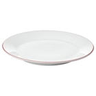 Dessertteller weiß/rot von VINTERFINT für 2,99 € bei IKEA im Angebot Dessertteller weiß/rot von VINTERFINT im aktuellen IKEA Prospekt