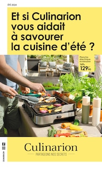 Prospectus Culinarion de la semaine "Et si CulInarion vous aidait à savourer la cuisine d'été ?" avec 1 pages, valide du 16/05/2024 au 31/08/2024 pour Issy-les-Moulineaux et alentours