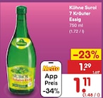 Surol 7 Kräuter Essig Angebote von Kühne bei Netto Marken-Discount Hamburg für 1,11 €