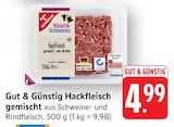 Hackfleisch gemischt Angebote von Gut & Günstig bei EDEKA Schwäbisch Hall für 4,99 €