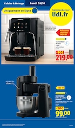 Prix et réduction Cafetière dans le prospectus Lidl en cours Offre Cafetière dans le catalogue Lidl du moment à la page 9