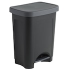 Poubelle de cuisine 25L à pédale SUNDIS Step bin noir, anthracite - SUNDIS en promo chez Leroy Merlin Antibes à 9,90 €