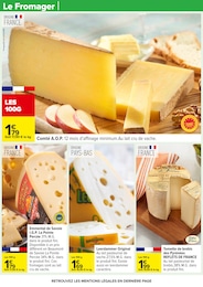 Prix et réduction Comté dans le prospectus Carrefour en cours Offre Comté dans le catalogue Carrefour du moment à la page 21