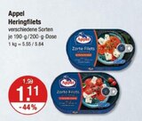 Heringfilets im Angebot bei V-Markt in Regensburg Heringfilets Angebote von Appel bei V-Markt Regensburg für 1,11 €