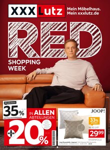Kissen im aktuellen XXXLutz Prospekt (Mönchengladbach) Kissen im XXXLutz Prospekt "RED SHOPPING WEEK" mit 28 Seiten (Mönchengladbach)