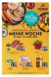 Aktueller Hieber Supermarkt Prospekt in Kandern und Umgebung, "Aktuelle Angebote" mit 16 Seiten, 27.05.2024 - 01.06.2024