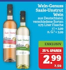 Aktuelles Wein-Genuss Saale-Unstrut Wein Angebot bei Marktkauf in Leipzig ab 2,99 €