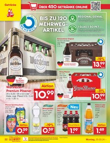 Bier im Netto Marken-Discount Prospekt "Aktuelle Angebote" mit 56 Seiten (Rheine)