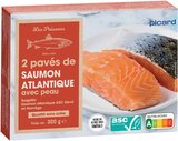 Promo 2 pavés de saumon atlantique avec peau ASC à 8,99 € dans le catalogue Picard à Lacoste