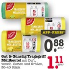 Tragegriff Müllbeutel 35 Liter im Angebot bei EDEKA in Frankfurt Tragegriff Müllbeutel 35 Liter Angebote von Gut & Günstig bei EDEKA Frankfurt für 0,88 €