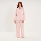 Ensemble pyjama chemise manches longues ecru femme - La Halle Ensemble pyjama chemise manches longues ecru femme à 20,99 € dans le catalogue La Halle