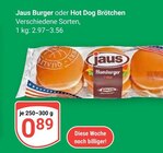 Burger im Angebot bei GLOBUS in Viersen Burger Angebote von Jaus bei GLOBUS Viersen für 0,89 €